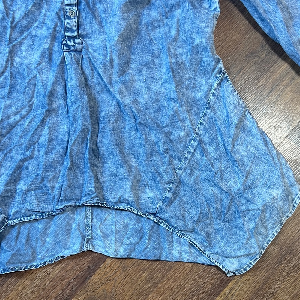 Vintage America Light Blue Denim Top - Picture 5 of 7